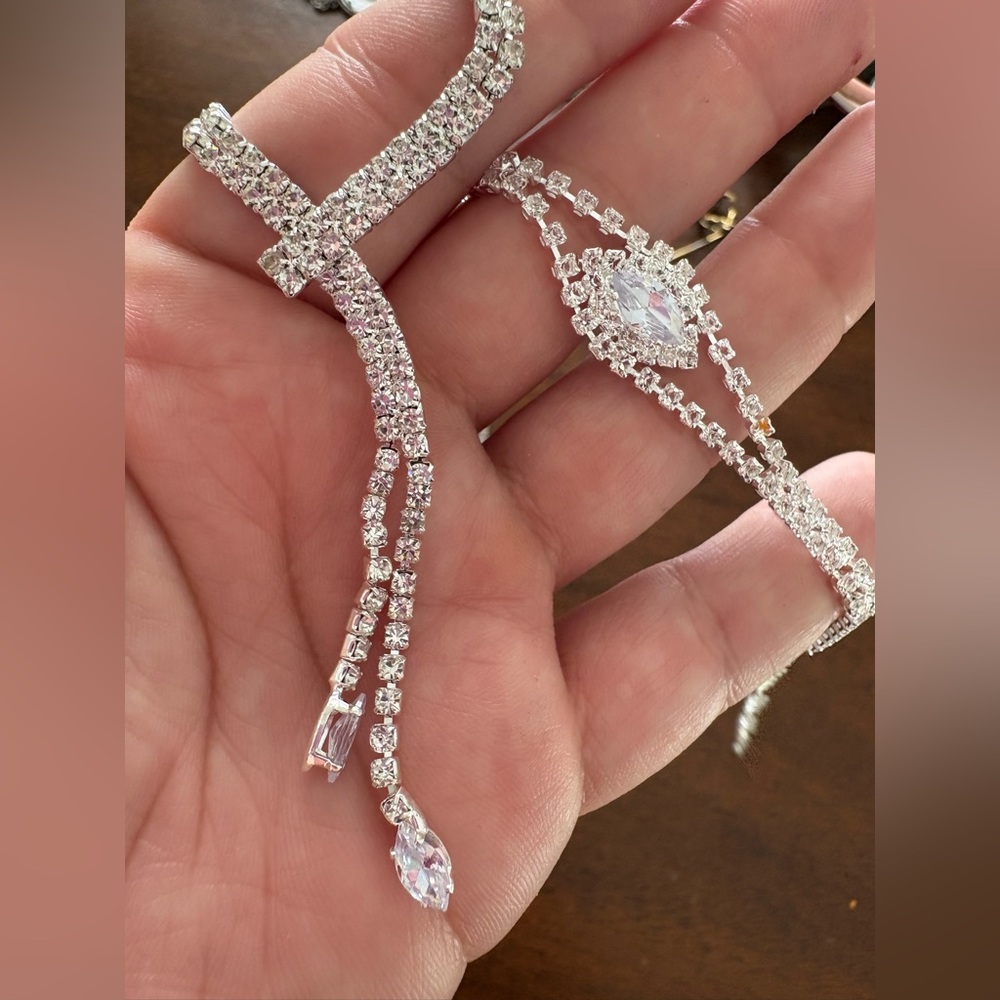 Source Unknown Silver Jewelry Set - image 4